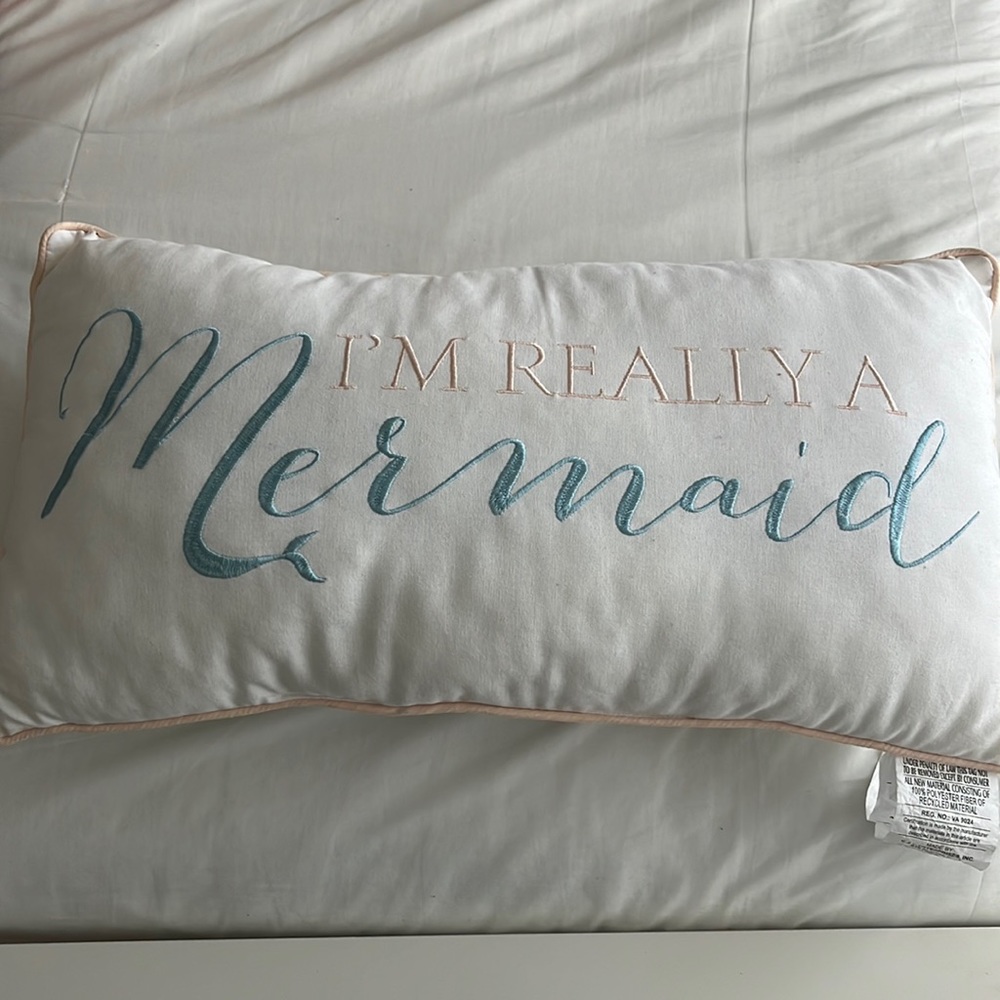 Mermaid Throw Pillow